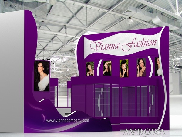 Проект стенда компании «Vianna Fashion», выставка «Бижутерия и Аксессуары. Весна 2011