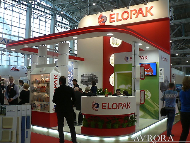 Выставочный стенд компании Элопак на выставке Молочная и Мясная Индустрия 2014